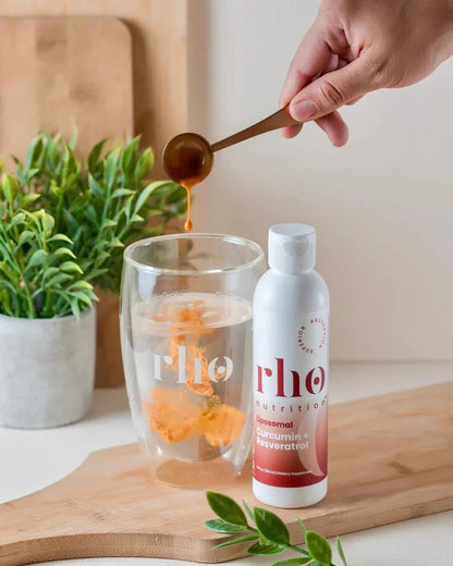 Rho Nutrition Liposomal Curcumin + Resveratrol (1 Pack) – Ultra High Absorption Liquid Curcumin Supplement – Promotes Joint Comfort, Mobility, Cellular Health and Overall Well-Being