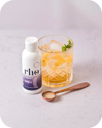 Rho Nutrition Liposomal NAD+ – Liquid Supplement Designed to Help Support Absorption – Active Form of NAD+ Helps Support Normal Cellular Health, Healthy Aging, Energy Metabolism and Overall Vitality
